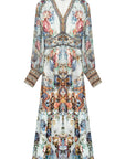 Early spring micro elastic long sleeve silk dress front
