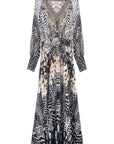Women's vacation style leopard print dress front